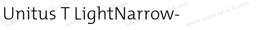 Unitus T LightNarrow字体转换